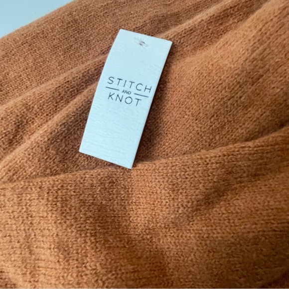 Stitch and Knot Lenna ruffle necks collar knit sweater Size Large - Picture 4 of 15